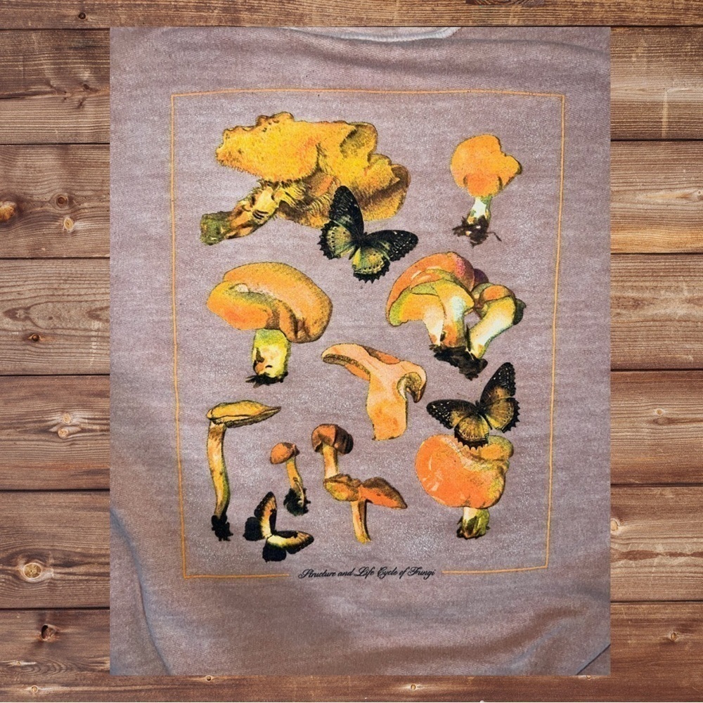 PacSun Mushroom Graphic Crewneck Sweatshirt - Large - Picture 5 of 6